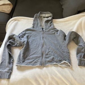 Grey zip up in size S